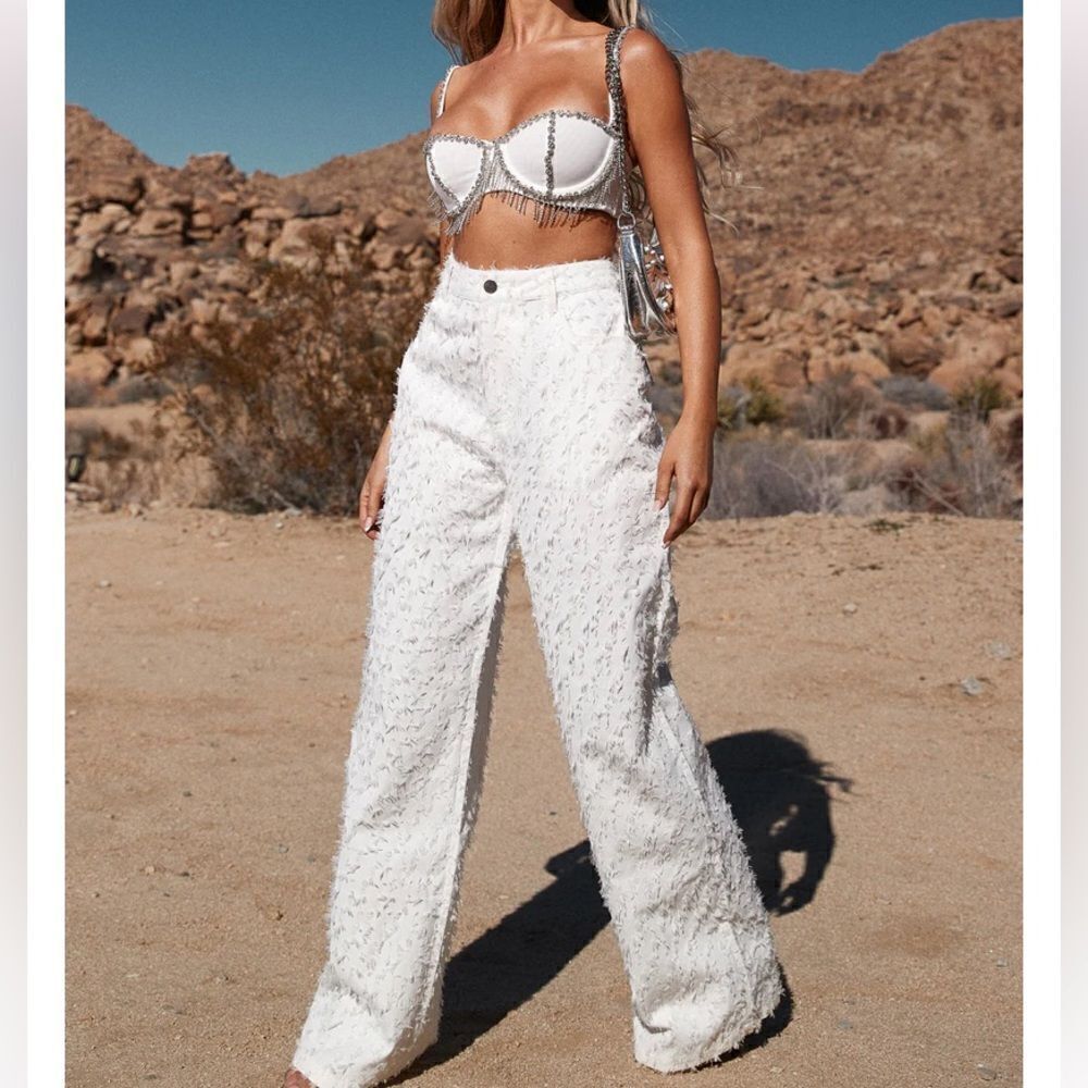 Watch Me Work Pants White - Picture 3 of 14